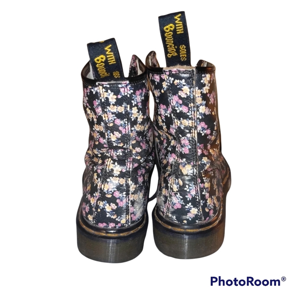Dr. Martens leather calico floral print Pascals 1460 - Picture 5 of 16